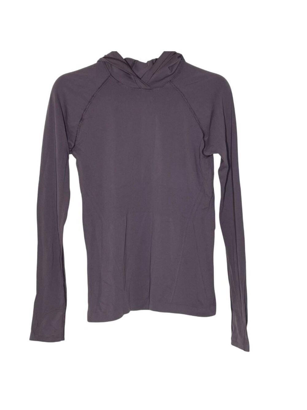 Athleta Momentum Seamless Hoodie Sz MED Lightweight Layering Base Layer